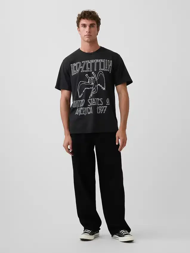 Φαρδύ T-shirt με σχέδιο Led Zeppelin