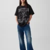 Φαρδύ T-shirt με σχέδιο Led Zeppelin
