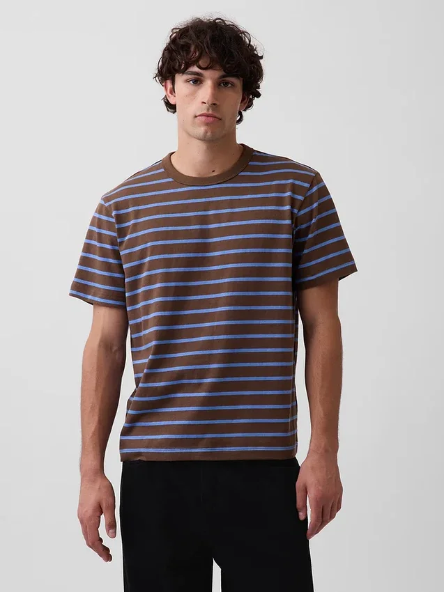 Φαρδύ T-shirt βαρέως βάρους για ενήλικες