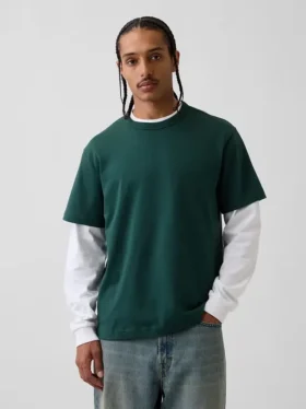Φαρδύ T-shirt βαρέως βάρους για ενήλικες