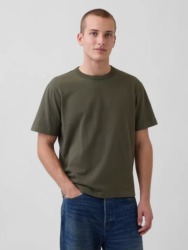 Φαρδύ T-shirt βαρέως βάρους για ενήλικες