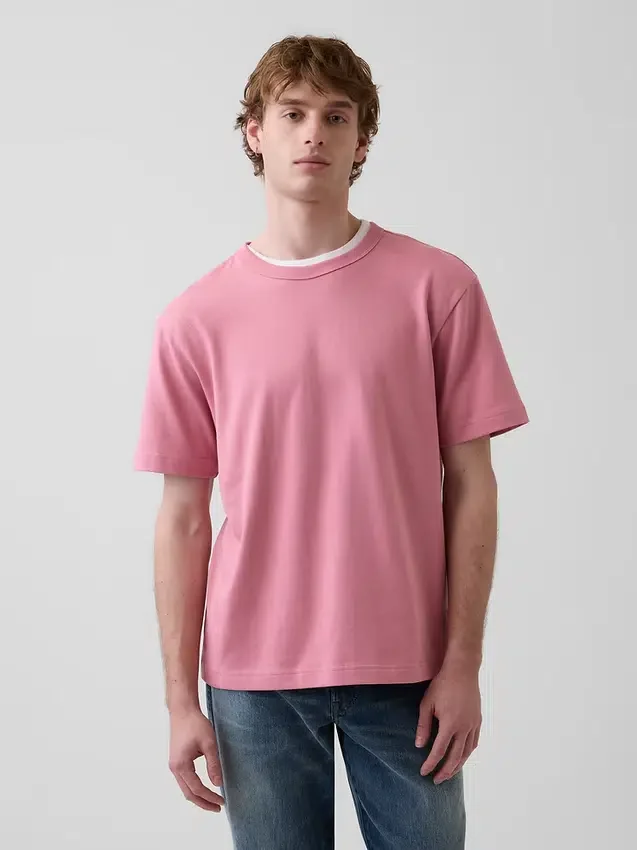 Φαρδύ T-shirt βαρέως βάρους για ενήλικες