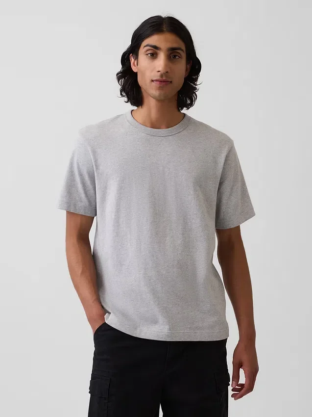 Φαρδύ T-shirt βαρέως βάρους για ενήλικες
