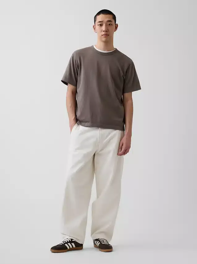 Φαρδύ T-shirt βαρέως βάρους για ενήλικες