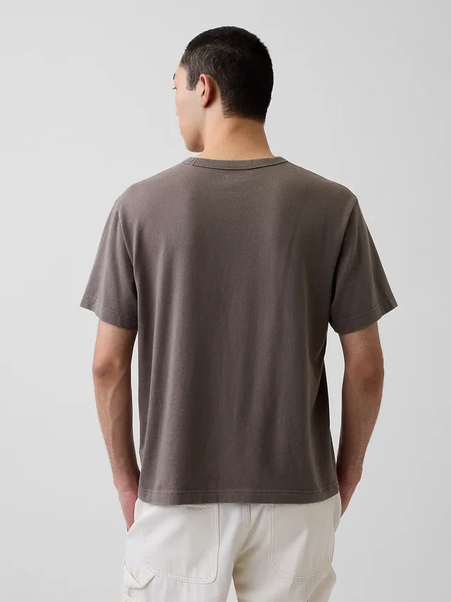 Φαρδύ T-shirt βαρέως βάρους για ενήλικες