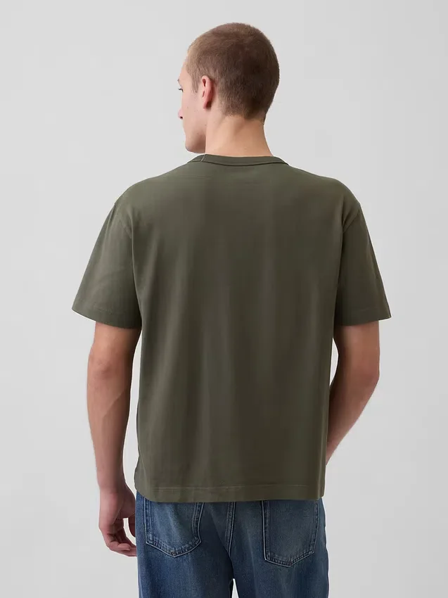 Φαρδύ T-shirt βαρέως βάρους για ενήλικες