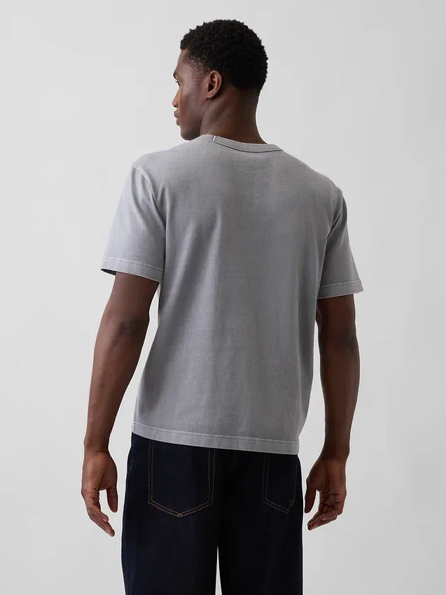 Φαρδύ T-shirt βαρέως βάρους για ενήλικες