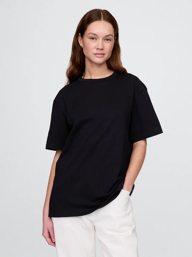 Φαρδύ T-shirt βαρέως βάρους για ενήλικες