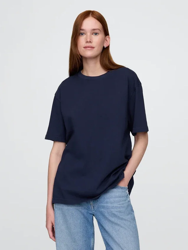 Φαρδύ T-shirt βαρέως βάρους για ενήλικες