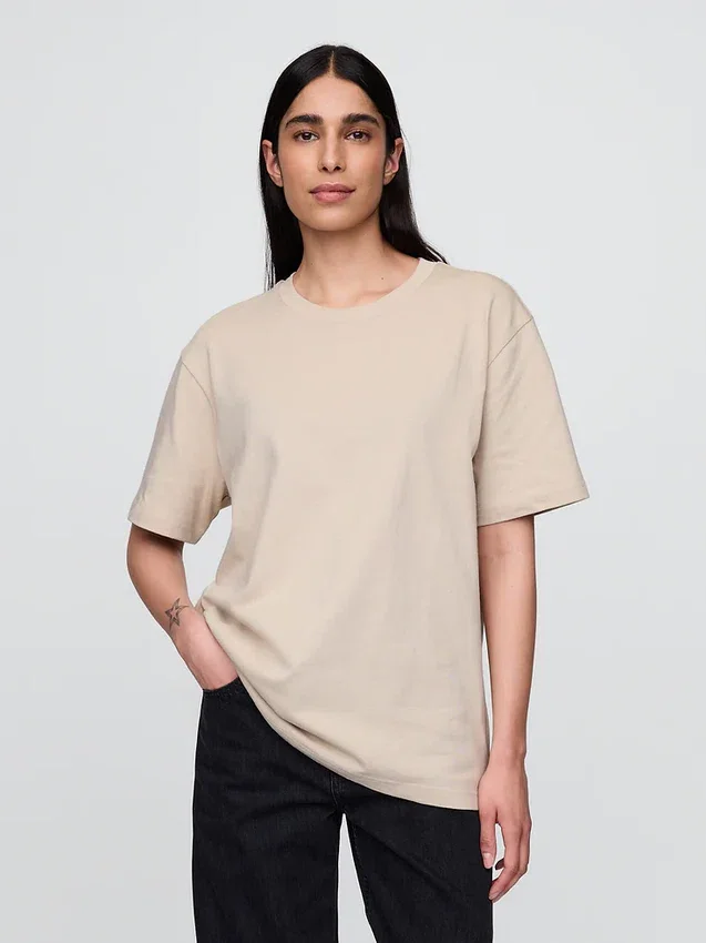 Φαρδύ T-shirt βαρέως βάρους για ενήλικες