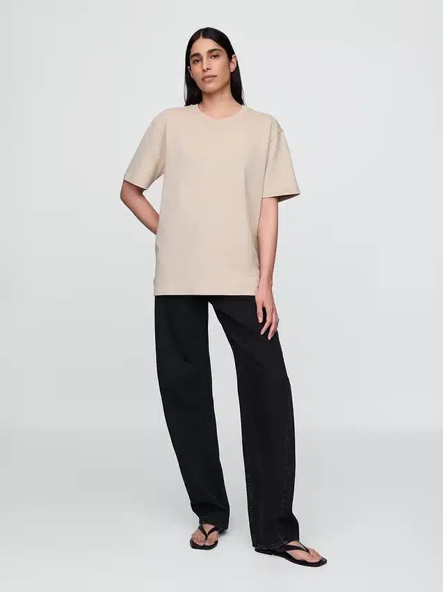 Φαρδύ T-shirt βαρέως βάρους για ενήλικες