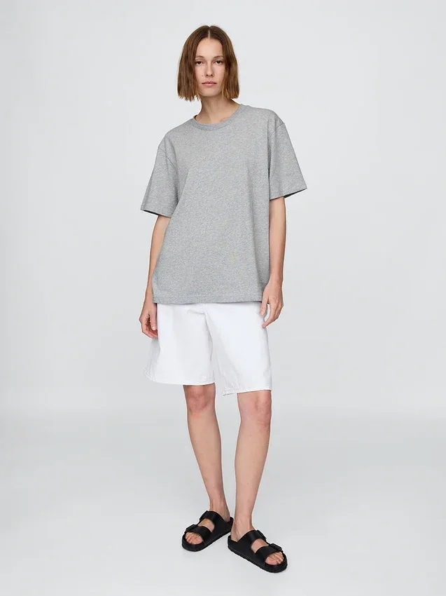 Φαρδύ T-shirt βαρέως βάρους για ενήλικες