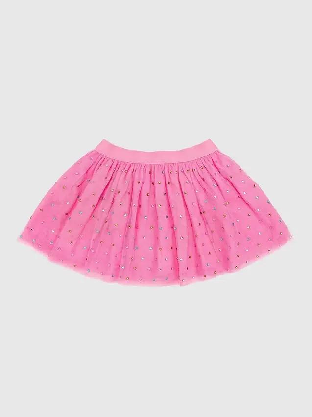 Φούστα Tutu «Sweet Wink» με στρας σε χρώμα βατόμουρου