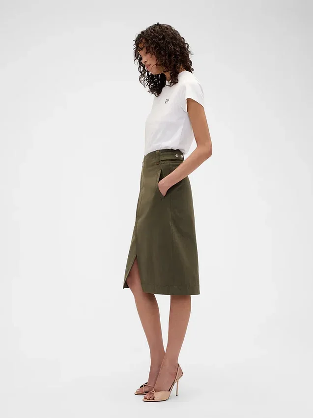 Φούστα τύπου cargo GAP × Victoria Beckham