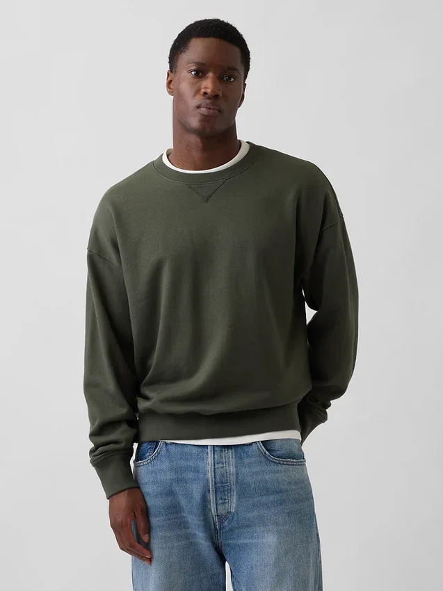 Φούτερ για ενήλικες από βαρύ φρεντς τερί σε oversized γραμμή