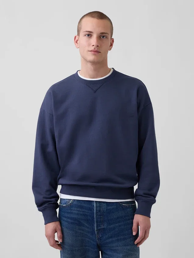 Φούτερ για ενήλικες από βαρύ φρεντς τερί σε oversized γραμμή