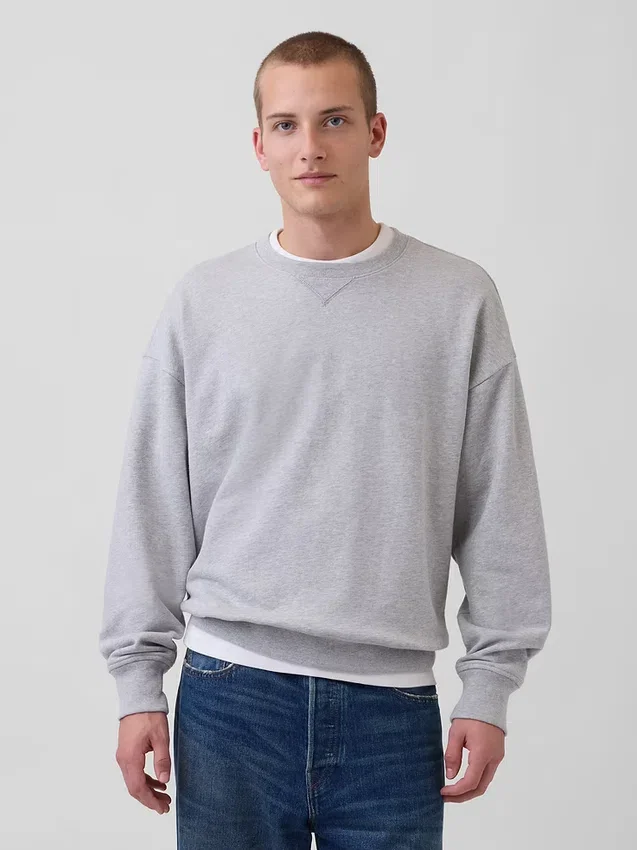 Φούτερ για ενήλικες από βαρύ φρεντς τερί σε oversized γραμμή