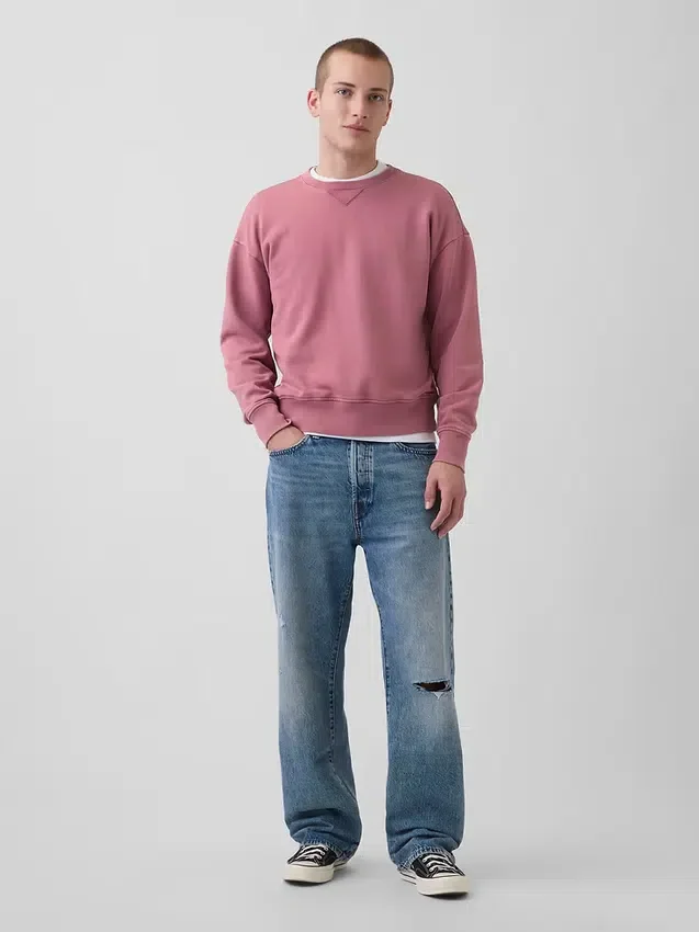 Φούτερ για ενήλικες από βαρύ φρεντς τερί σε oversized γραμμή