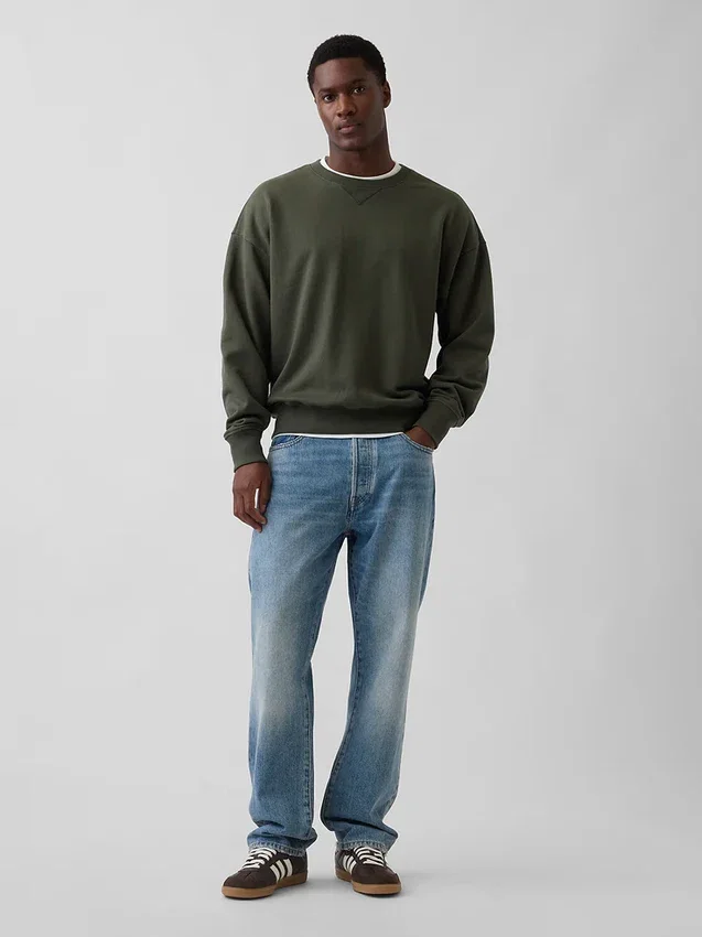 Φούτερ για ενήλικες από βαρύ φρεντς τερί σε oversized γραμμή
