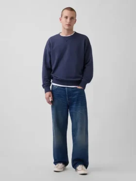 Φούτερ για ενήλικες από βαρύ φρεντς τερί σε oversized γραμμή