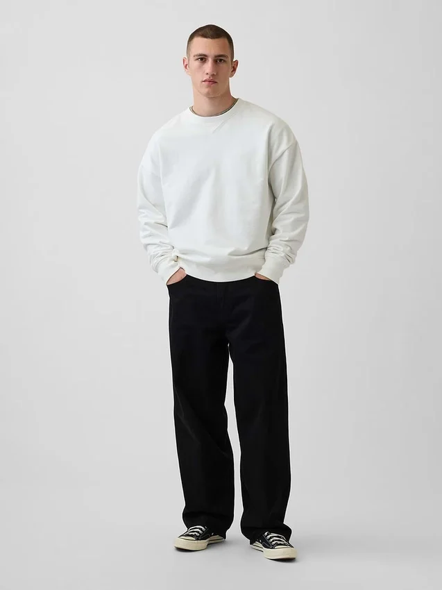 Φούτερ για ενήλικες από βαρύ φρεντς τερί σε oversized γραμμή