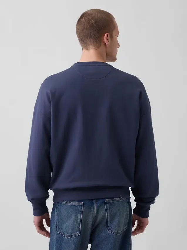 Φούτερ για ενήλικες από βαρύ φρεντς τερί σε oversized γραμμή