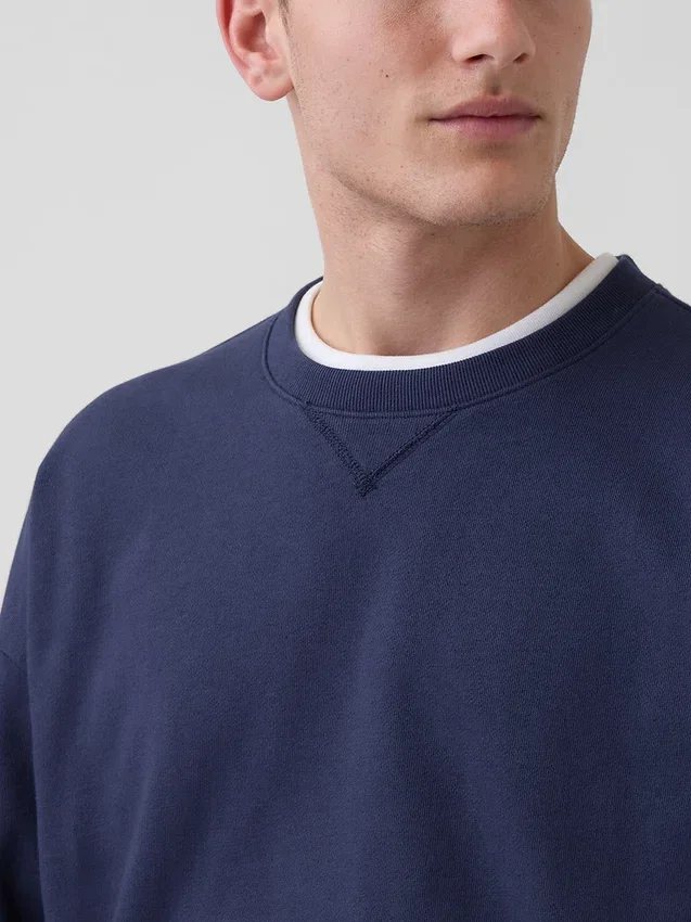 Φούτερ για ενήλικες από βαρύ φρεντς τερί σε oversized γραμμή