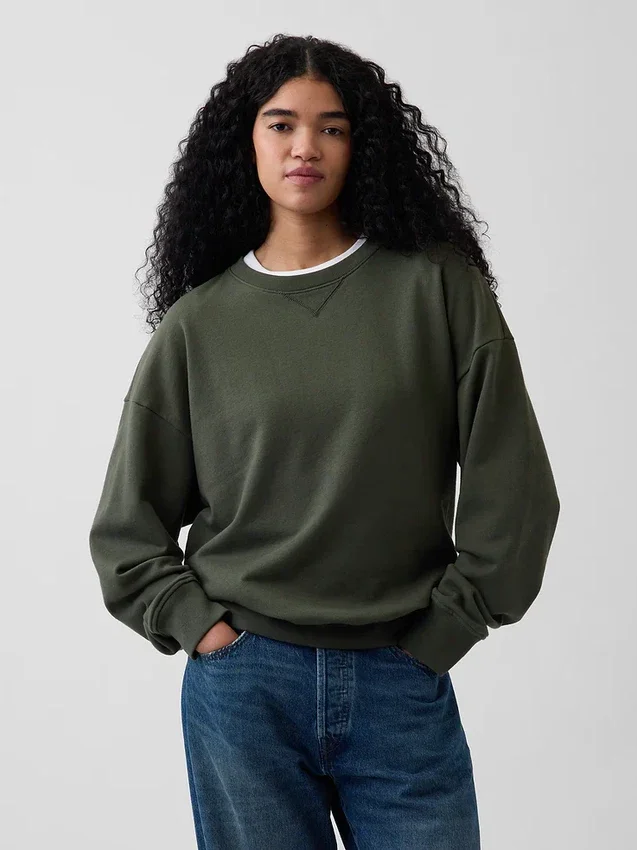 Φούτερ για ενήλικες από βαρύ φρεντς τερί σε oversized γραμμή