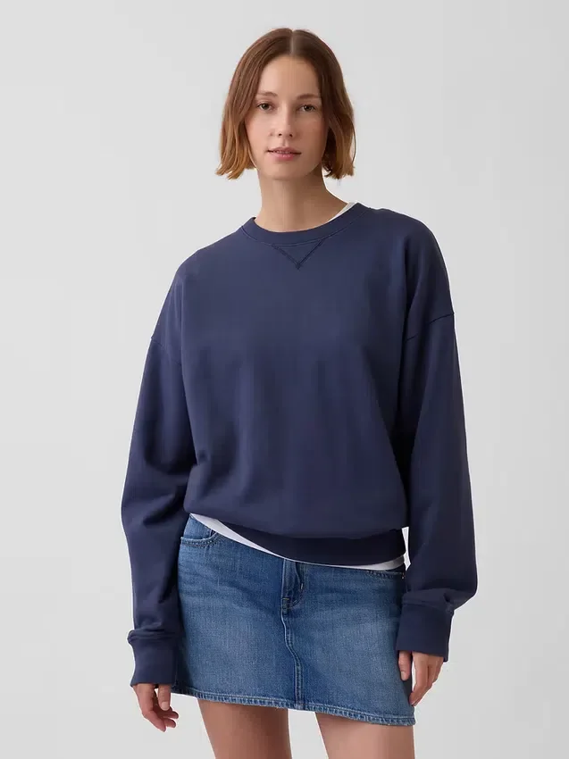 Φούτερ για ενήλικες από βαρύ φρεντς τερί σε oversized γραμμή