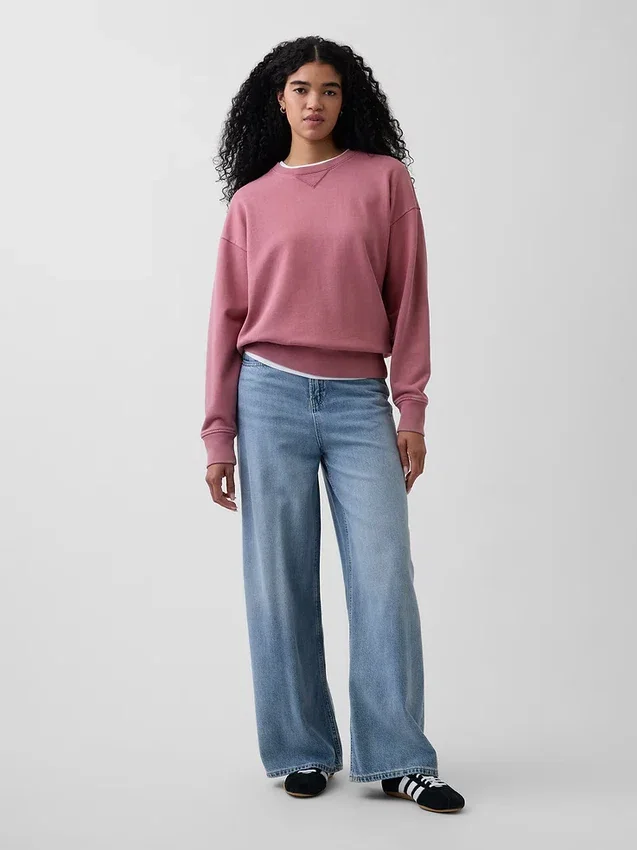 Φούτερ για ενήλικες από βαρύ φρεντς τερί σε oversized γραμμή