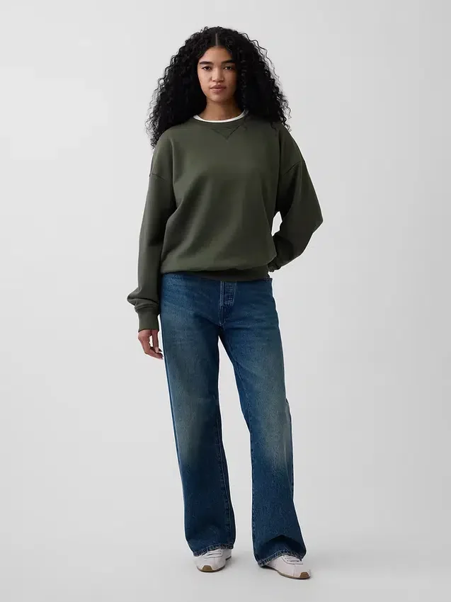 Φούτερ για ενήλικες από βαρύ φρεντς τερί σε oversized γραμμή