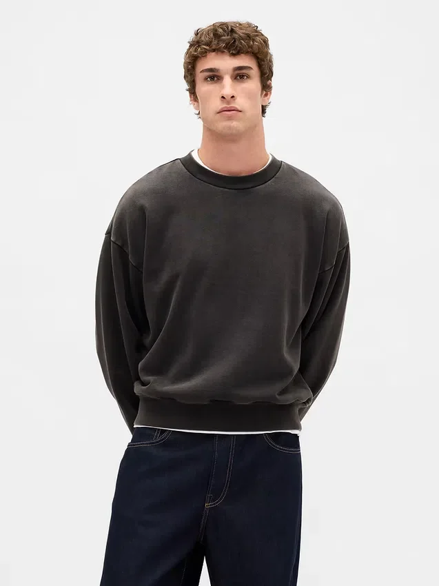 Φούτερ για ενήλικες, βαρύ, oversized