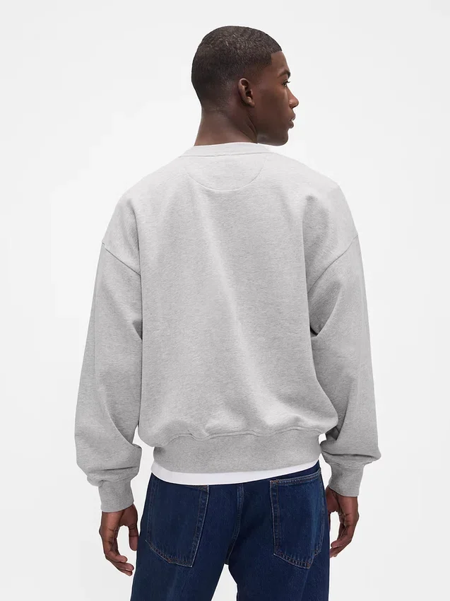 Φούτερ για ενήλικες, βαρύ, oversized