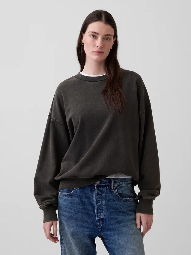 Φούτερ για ενήλικες, βαρύ, oversized