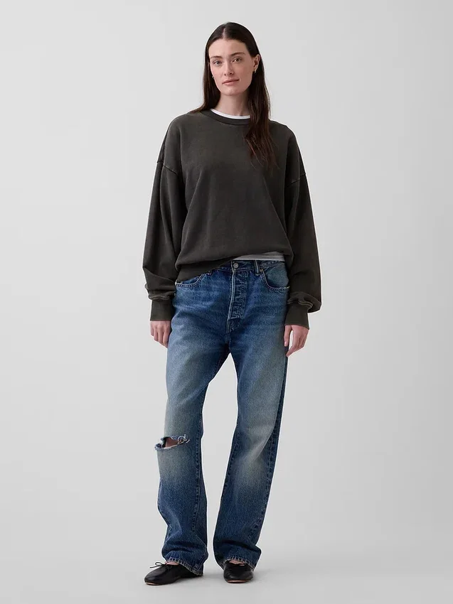 Φούτερ για ενήλικες, βαρύ, oversized
