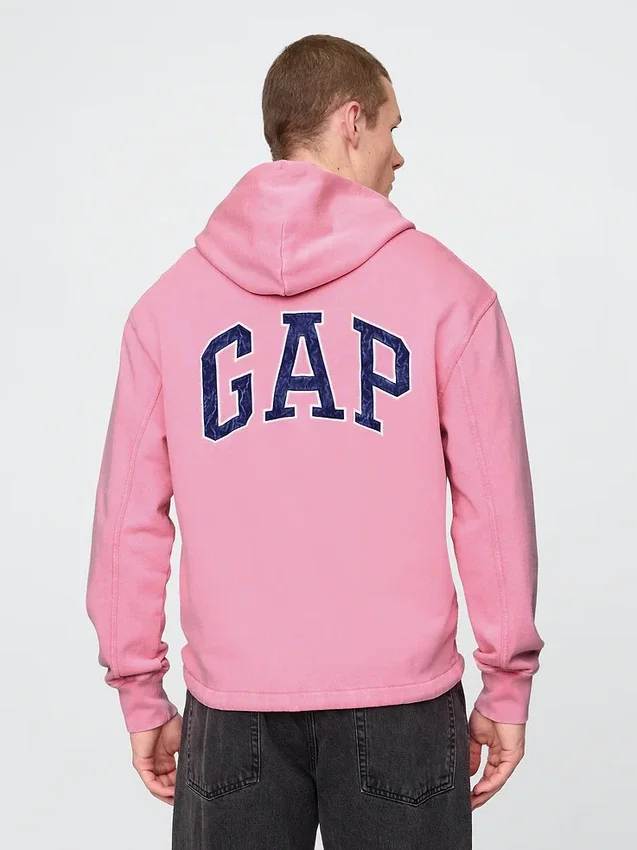 Φούτερ με κουκούλα GAP από βαρύ French Terry με λογότυπο Gap Logo