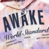 Φούτερ με κουκούλα GAP × Awake Ny, βαρέως τύπου, με υπερμεγέθη λογότυπο