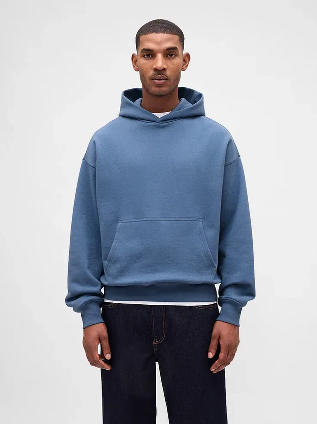 Φούτερ με κουκούλα για ενήλικες, βαρύ και oversized