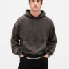 Φούτερ με κουκούλα για ενήλικες, βαρύ και oversized