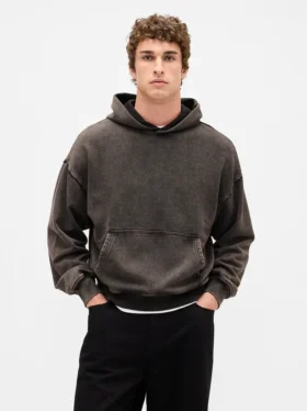 Φούτερ με κουκούλα για ενήλικες, βαρύ και oversized