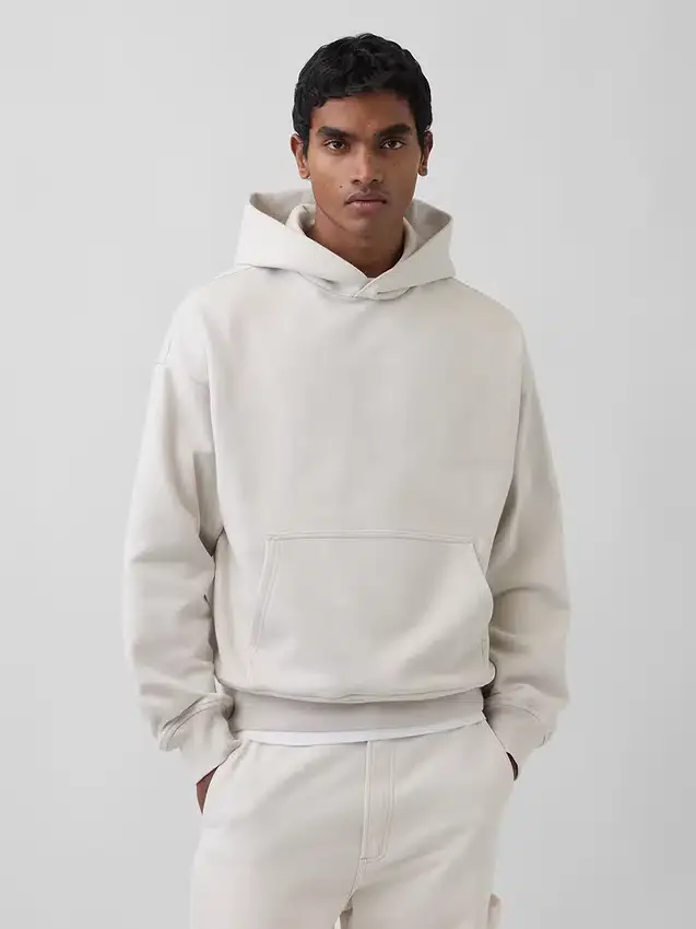 Φούτερ με κουκούλα για ενήλικες, βαρύ και oversized