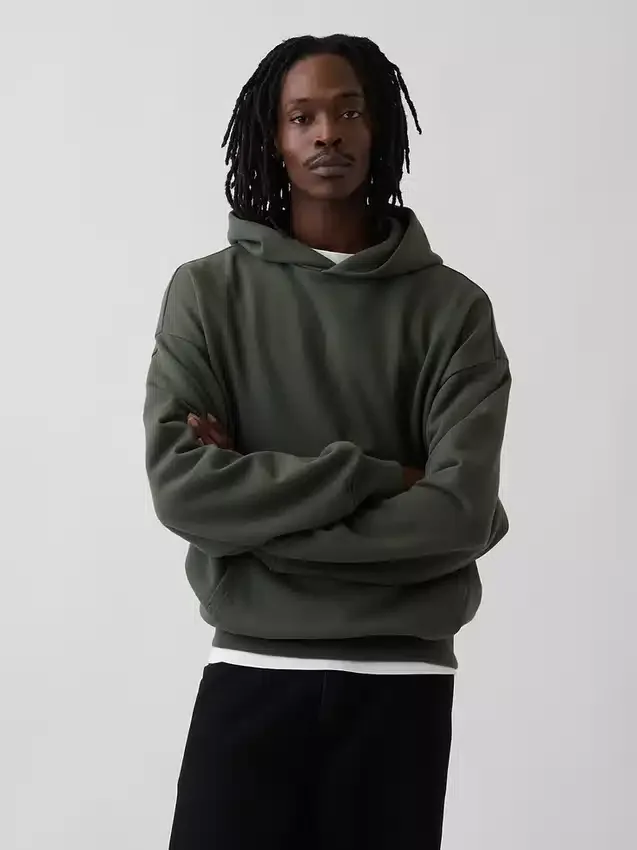 Φούτερ με κουκούλα για ενήλικες, βαρύ και oversized