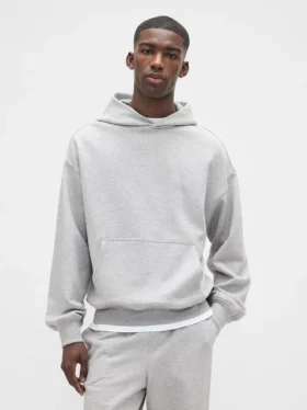 Φούτερ με κουκούλα για ενήλικες, βαρύ και oversized