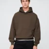 Φούτερ με κουκούλα για ενήλικες, βαρύ και oversized