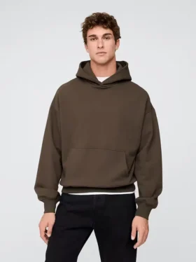 Φούτερ με κουκούλα για ενήλικες, βαρύ και oversized