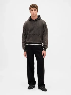 Φούτερ με κουκούλα για ενήλικες, βαρύ και oversized