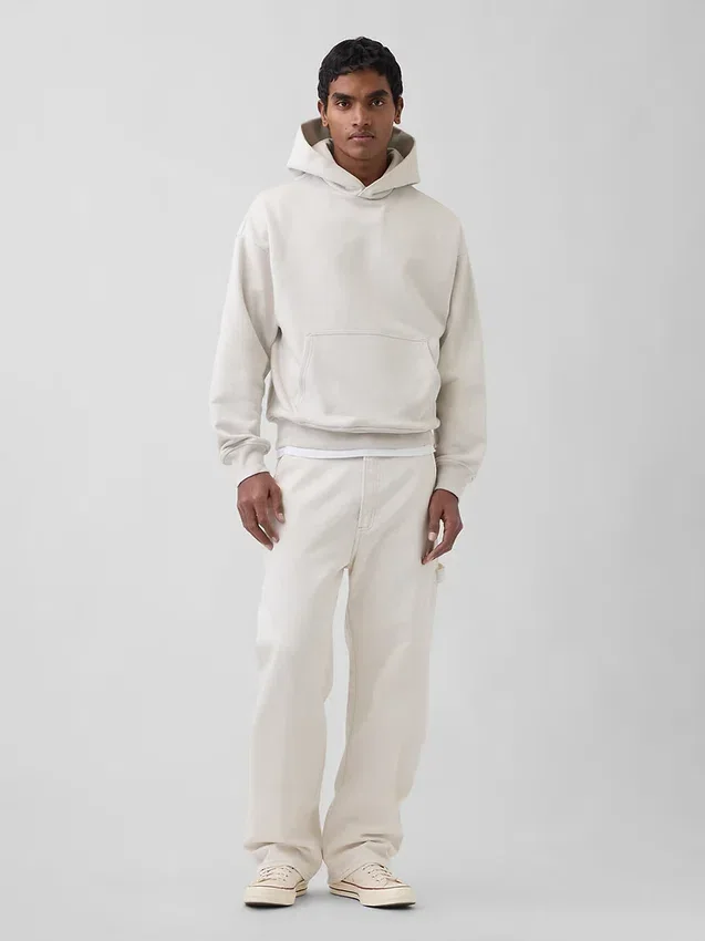 Φούτερ με κουκούλα για ενήλικες, βαρύ και oversized