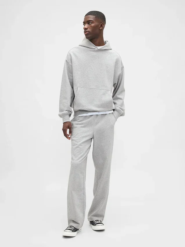 Φούτερ με κουκούλα για ενήλικες, βαρύ και oversized