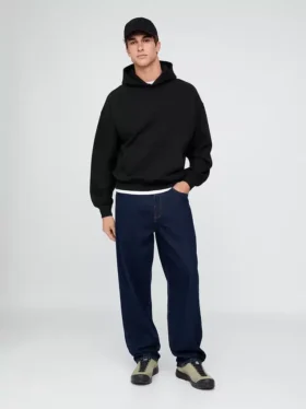 Φούτερ με κουκούλα για ενήλικες, βαρύ και oversized