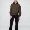 Φούτερ με κουκούλα για ενήλικες, βαρύ και oversized
